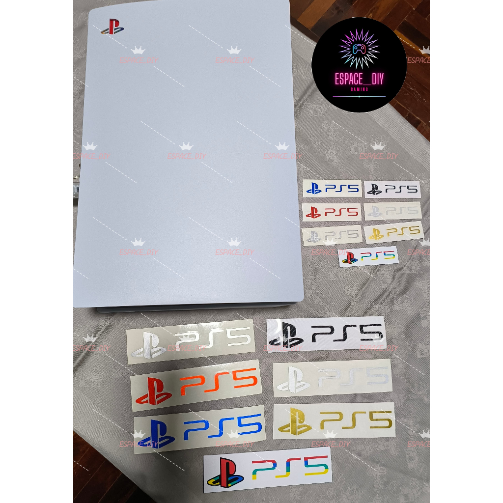 Playstation 5:สติ๊กเกอร์ Sticker สติกเกอร์โลโก้ Ps5 | Playstation 5