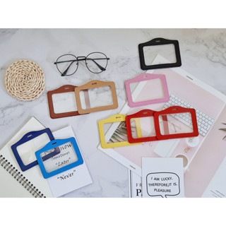 ป้ายชื่อหนัง ป้ายชื่อ ซองหนังS35 ที่ใส่บัตรนักเรียน ที่ใส่บั…