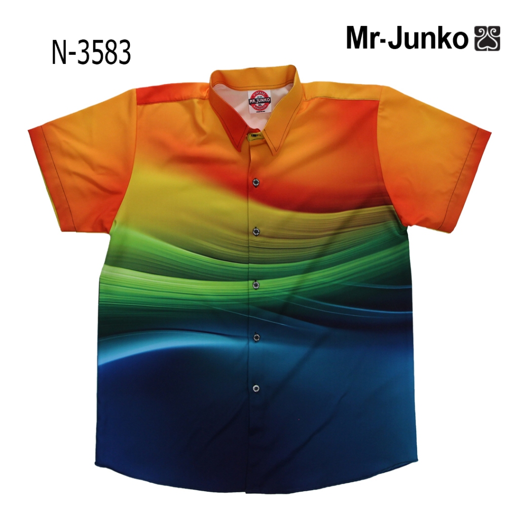 ส่งฟรี เสื้อสงกรานต์ งานต่อลาย Mr-Junko ผ้านิ่มใส่สบายไม่ร้อน N-3583