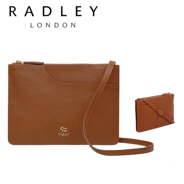 Radley London กระเป๋าหนังแท้ สีน้ำตาล รับประกัน ✅แบรนด์แท้ 100% 📦จัดส่งฟรี