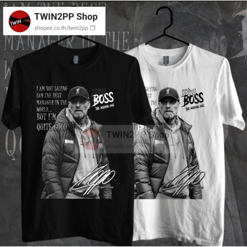 เสื้อยืด Jurgen Klopp V2 ต้นฉบับร้าน TWIN2PP ลิเวอร์พูล เจอร์เก้น คล็อปป์ Liverpool S - 5XL(60นิ้ว). .