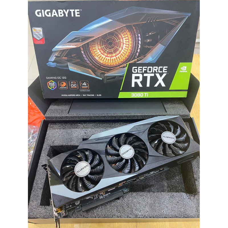 3080ti Gigabyte มือสอง สภาพใหม่กริ๊บ เงาๆ ประกันไทย 2/25