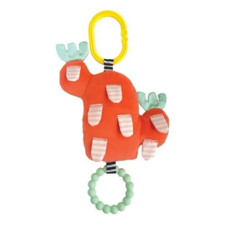 โมบาย 10 Inch Bloom & Bite Red Cactus Teether Rattle Baby Toy by Manhattan Toy มือ2