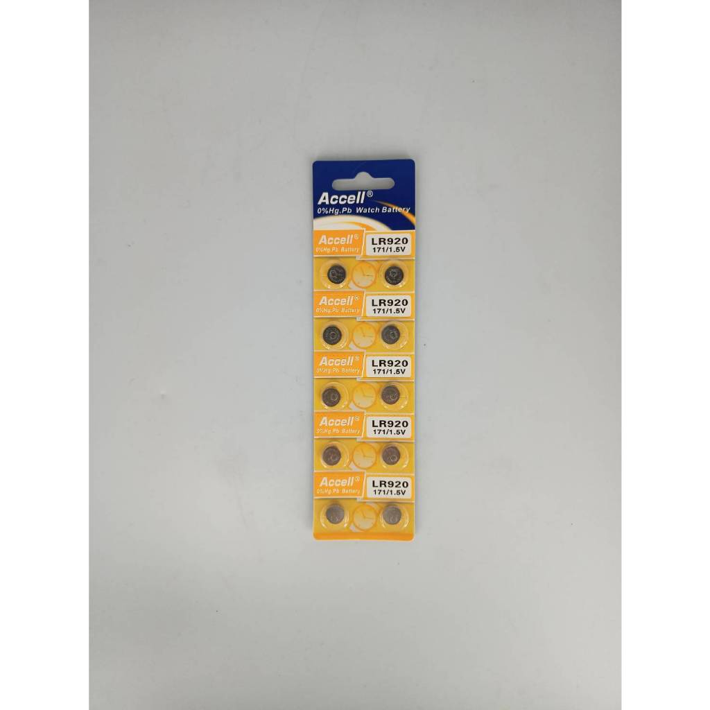 ถ่านกระดุม ขายยกแผง10ก้อน ถ่านนาฬิกา Accell Watch Battery ถ่านกลม นาฟิกา มีทุกรหัส