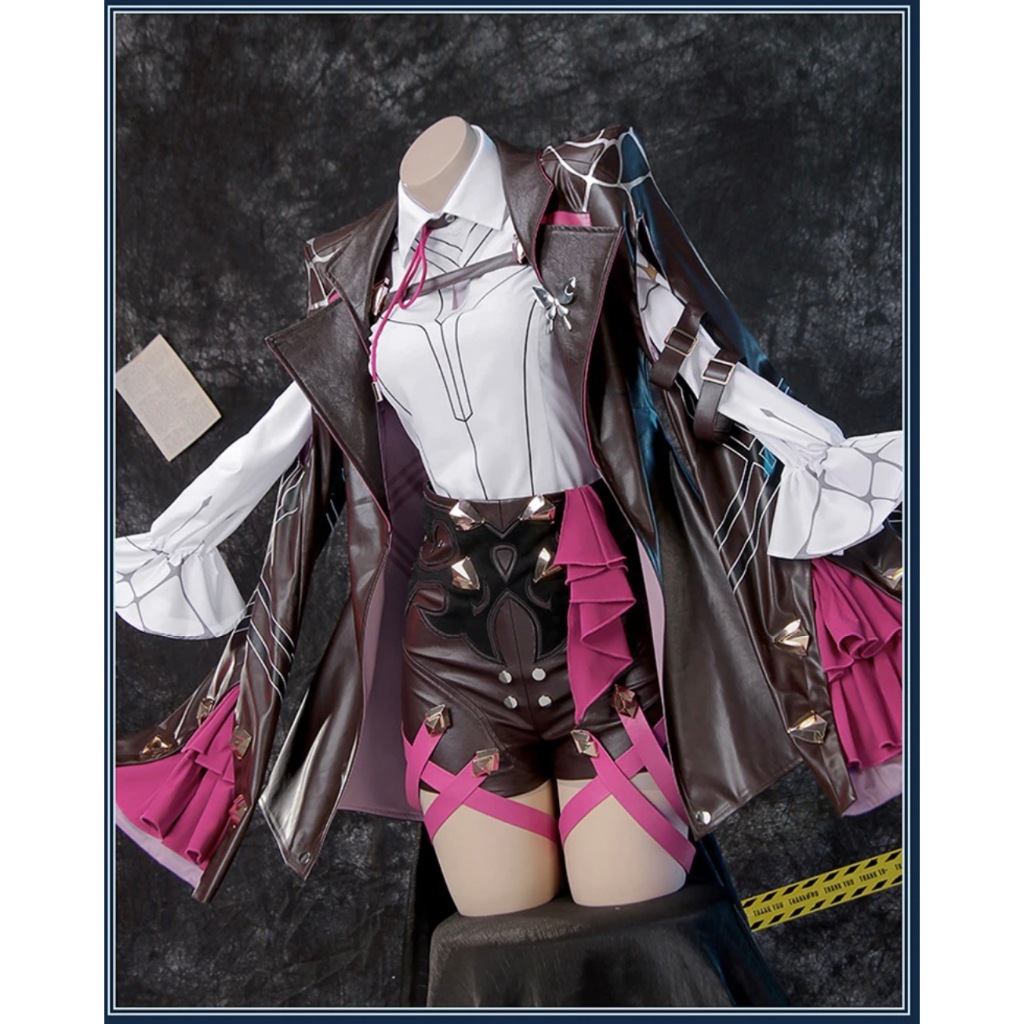 Game Honkai Star Rail Kafka Cosplay Costumes Women Shirt Short-Pant Suit Set Uniform Halloween Party