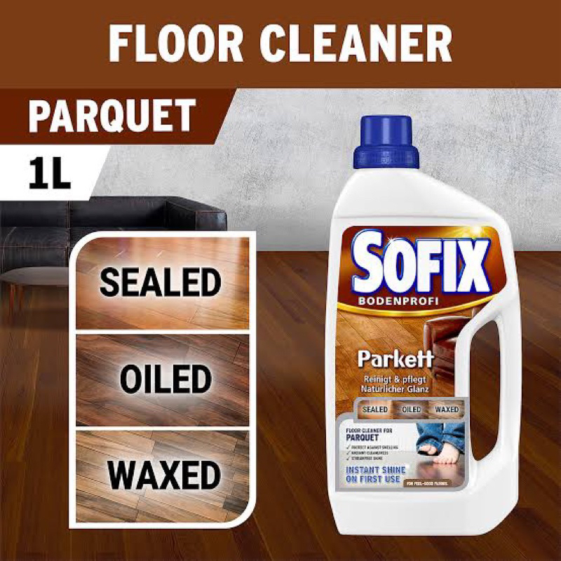 Sofix Parquet floor cleaner 1L . ผลิตภัณฑ์ทำความสะอาดพื้นไม้ปาร์เก้