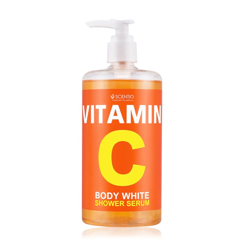 ‼️แท้ อ่านก่อนสั่งซื้อ‼️Beauty Buffet Scentio Vitamin C Body White Shower Serum 450ml.