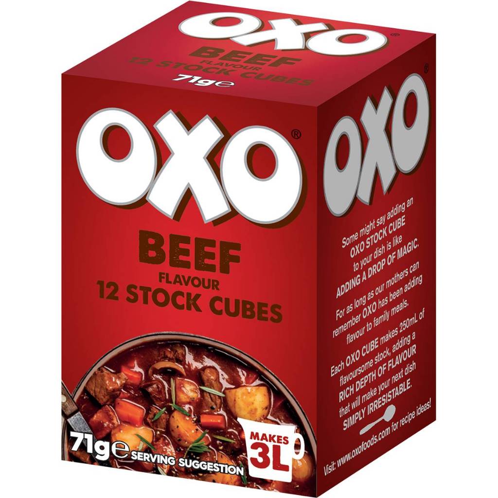 OXO Beef Stock Cubes 12 pack 71g