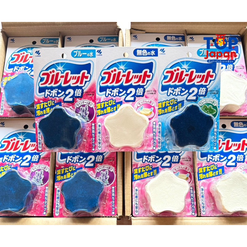 🚚ส่งฟรี ของญี่ปุ่นแท้ 💯% 🚽Kobayashi Bluelet Dobon ก้อนทำความสะอาดชักโครกสะอาด