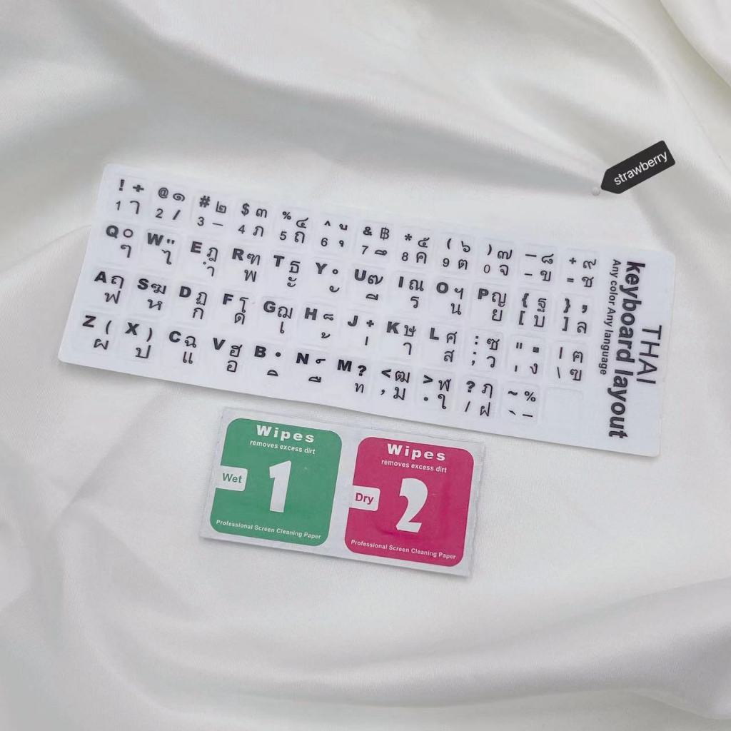 Sticker Keyboard Thai / English แบบ3M สติกเกอร์ ภาษาไทย-อังกฤษสำหรับติดคีย์บอร์ด