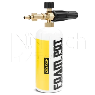 DELTON กระบอกฉีดโฟม ล้างรถยนต์ ฟองหิมะ 1 ลิตร รุ่น FS-001F ฟรี! ข้อต่อทองเหลือง 9 ชิ้น ใช้ได้กับเครื่องฉีดน้ำทุกยี่ห้อ