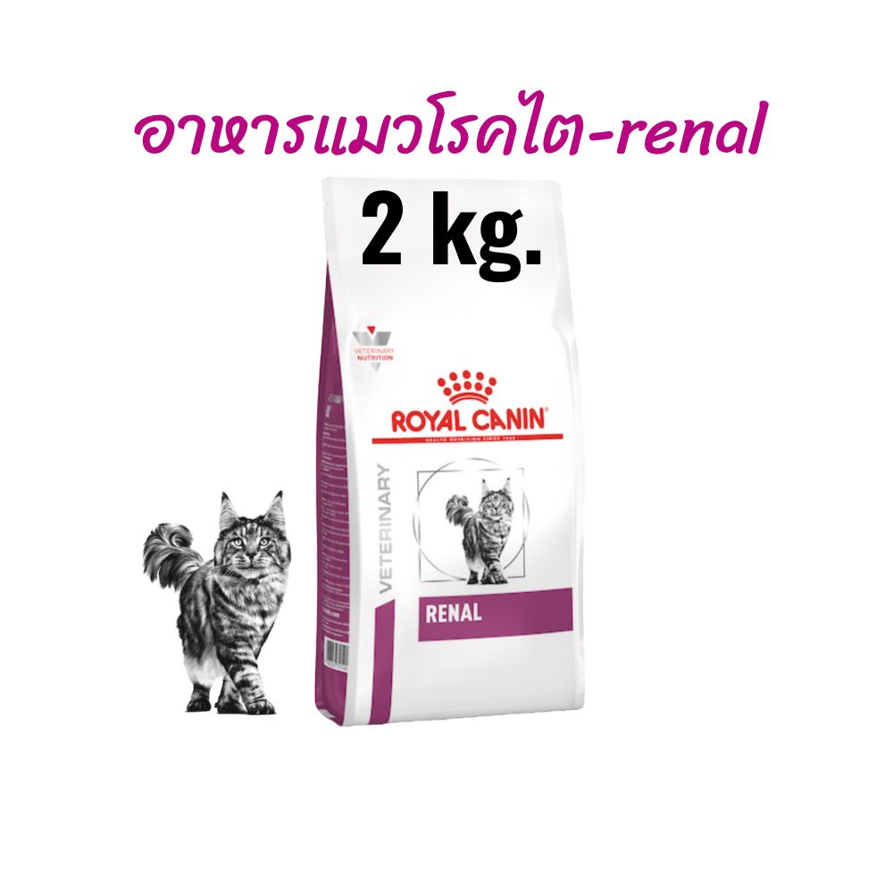 (หมดอายุ : 01/05/2027) royal canin อาหารแมวโรคไต renal ขนาด 2 กิโลกรัม