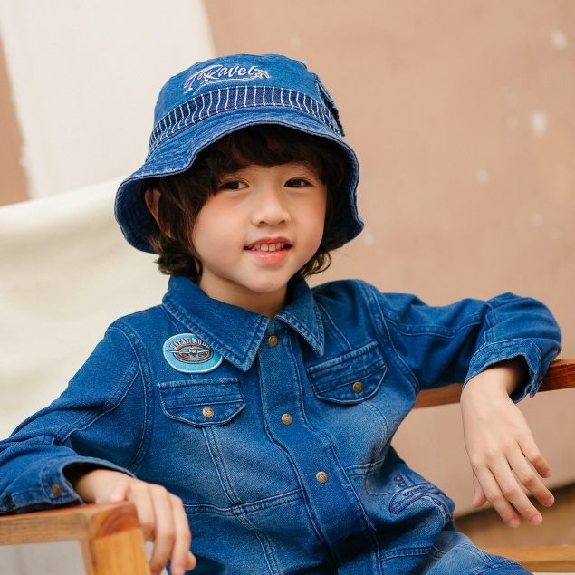 TW Baby หมวกยีนส์เด็ก ทรง Bucket - Denim Hat