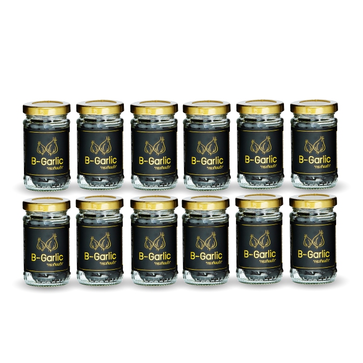 B-Garlic กระเทียมดำ บีกาลิค  60 กรัม 12 ขวด อร่อยทางง่าย ประับสมดุล บำรุงร่างกาย แถมฟรี B-Garlic แบบซอง20 กรัม 4 ซอง