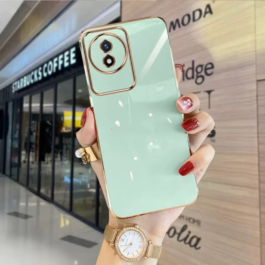 เคส TPU ขอบตรง สำหรับ Vivo Y02 Y02A Y02Tเคสนิ่ม วีโว่ Y02T Y02 Y02A