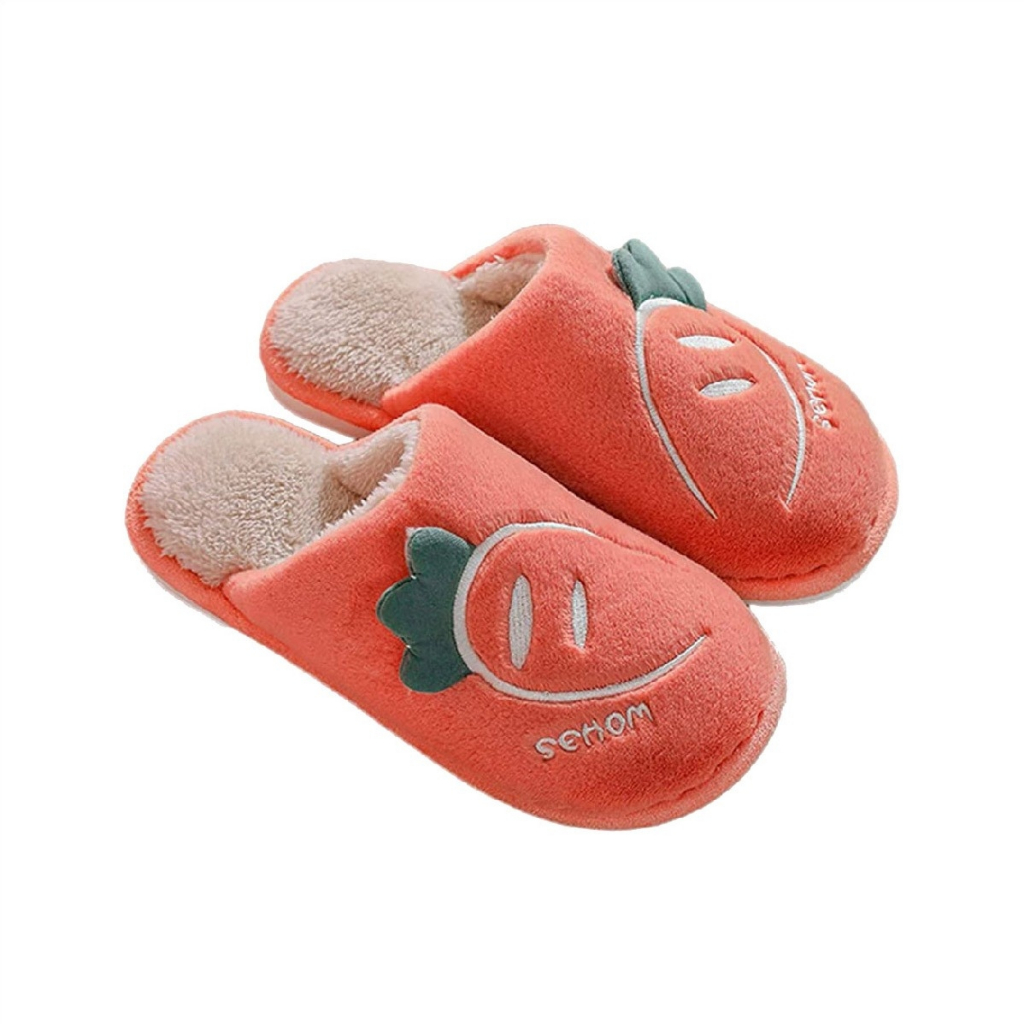 รองเท้าใส่ในบ้าน ลายแครอท ขนาด 26 (ประมาณเบอร์ 38-39)