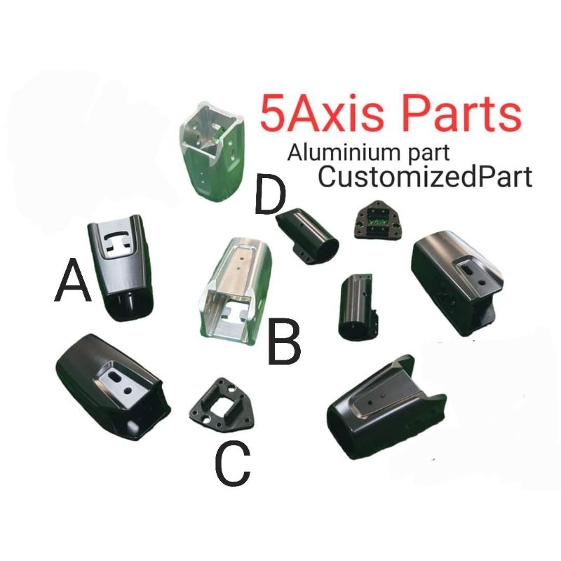 5Axis ชิ้นงาน5แกน CNC PART  ผลิตงานตามสั่ง ตามแบบ3D