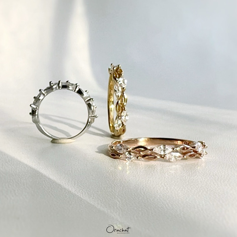 Diana 100 H&A ring. (แหวนเงินแท้ งานผลิตเอง ใส่ลุยได้ไม่ลอกไม่ดำ)