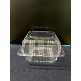 DEDEEกล่องใสOPS DD-13(100ใบ)แบบไม่ล็อค บรรจุภัณฑ์เบเกอรี่ที่ใส่อาหาร กล่องขนม กล่องเค้ก