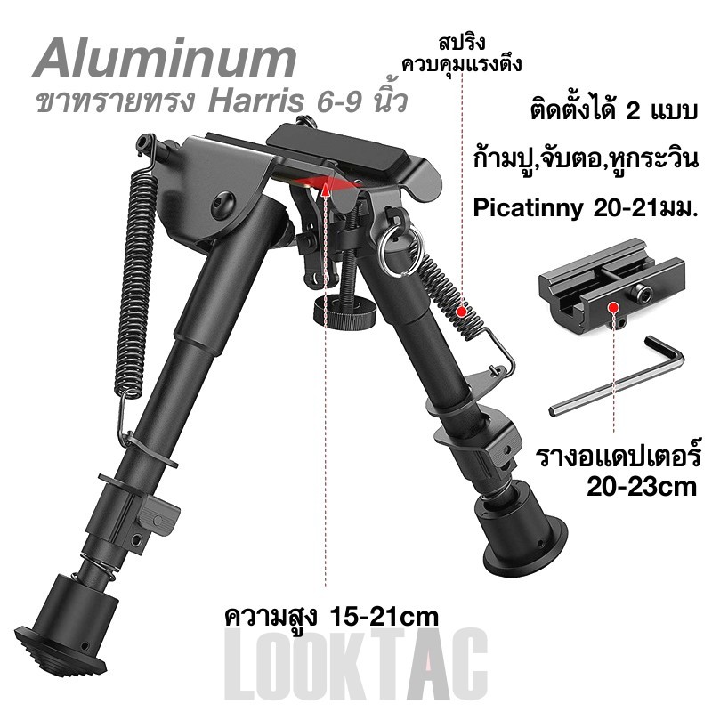 ขาตั้งกล้อง ทรายและอุปกรณ์ งับตอ ก้ามปู หูกระวิน และราง 20-21มม.
