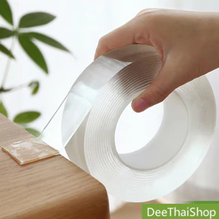 DeeThai กาวสองหน้าแบบใส กาวเหนียวหนึบ เทปนาโน อเนกประสงค์ กันน้ำ Double Side Adhesive Tape