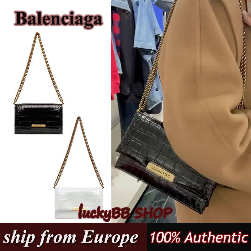 Balenciaga triplet กระเป๋าโซ่ กระเป๋าไหล่ข้ามตัว ของแท้100%