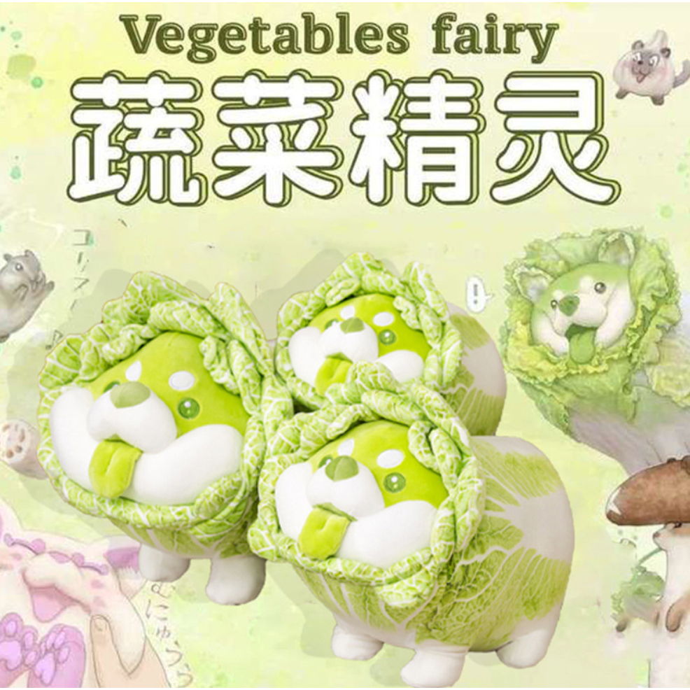 🐻พร้อมส่ง🐻 ตุ๊กตาหมาผักกาด 22/30 cm หมาผักกาด 🐶🥬 Vegetables fairy