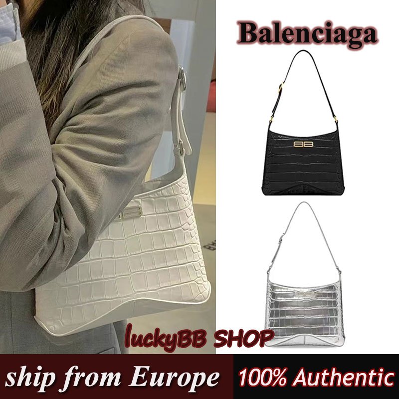 Balenciaga hoboกระเป๋าใต้แขน กระเป๋าสะพายข้าง ของแท้100%