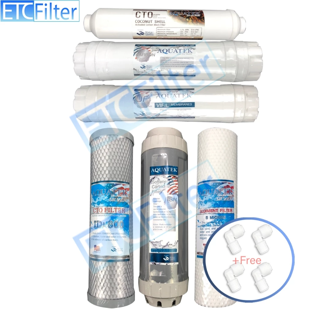 ชุดไส้กรอง Aquatek 5-6 ขั้นตอน มีแบบ UF ให้เลือก