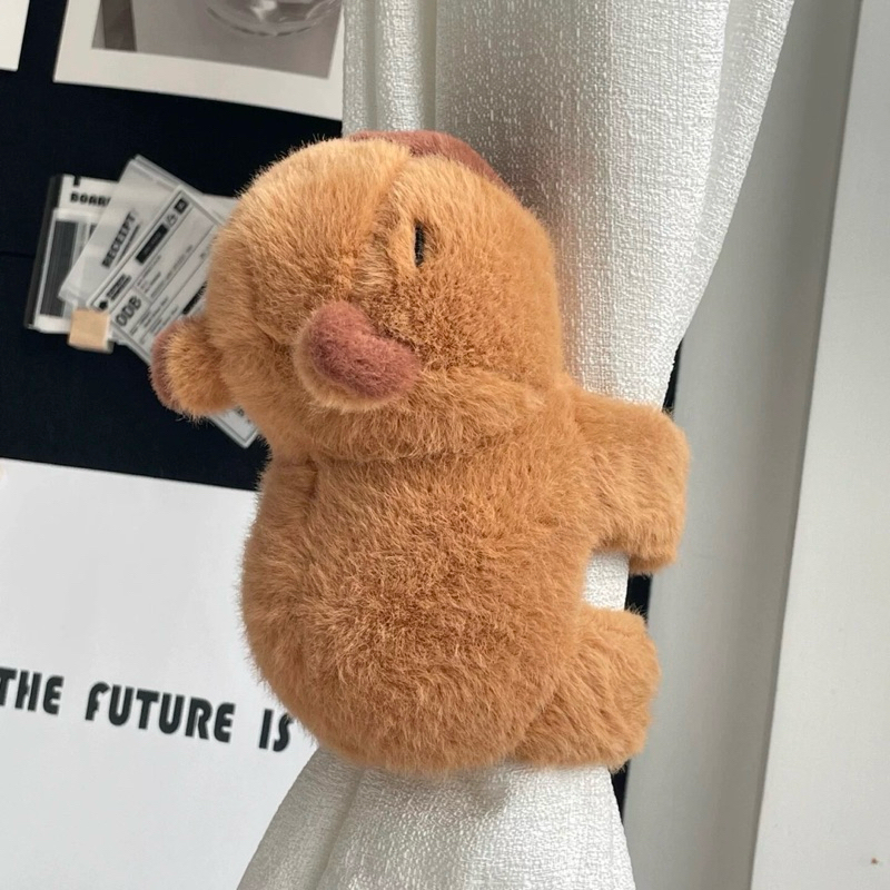 พร้อมส่ง PPที่รัดผ้าม่าน คาปิบาร่า Capybara สายรวบผ้าม่าน สายรัดเก็บผ้าม่าน ตุ๊กตาน่ารัก เกาะแขนก็ได้น้า ของขวัญ 23142