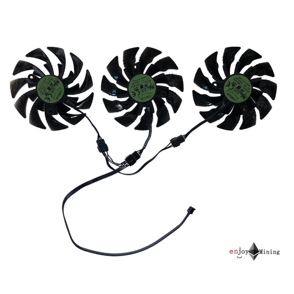 พัดลมการ์ดจอ GIGABYTE AORUS GTX 1070 1080 1080Ti graphics card fan (T129215BU)