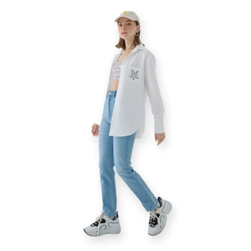 ส่งต่อกางเกงยีนส์ Merge size S สี Light bule