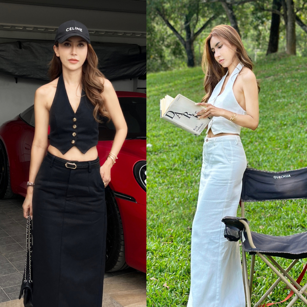 [ THER เธอ ] เสื้อกั๊กยีนส์ ได้ทั้งลุคเท่และลุคหวาน งานป้าย สินค้าพร้อมส่ง