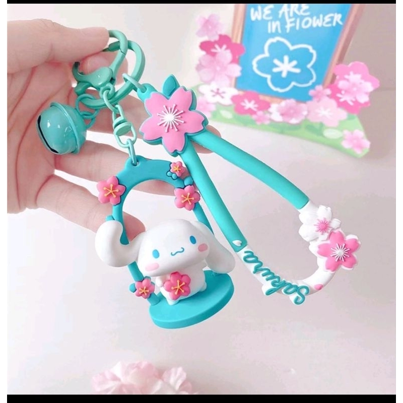พร้อมส่ง!!! พวงกุญแจ จี้การ์ตูนอนิเมะ Sanrio Kuromi Cinnamoroll My Melody เหมาะกับของขวัญวันเกิด สําหรับผู้หญิง