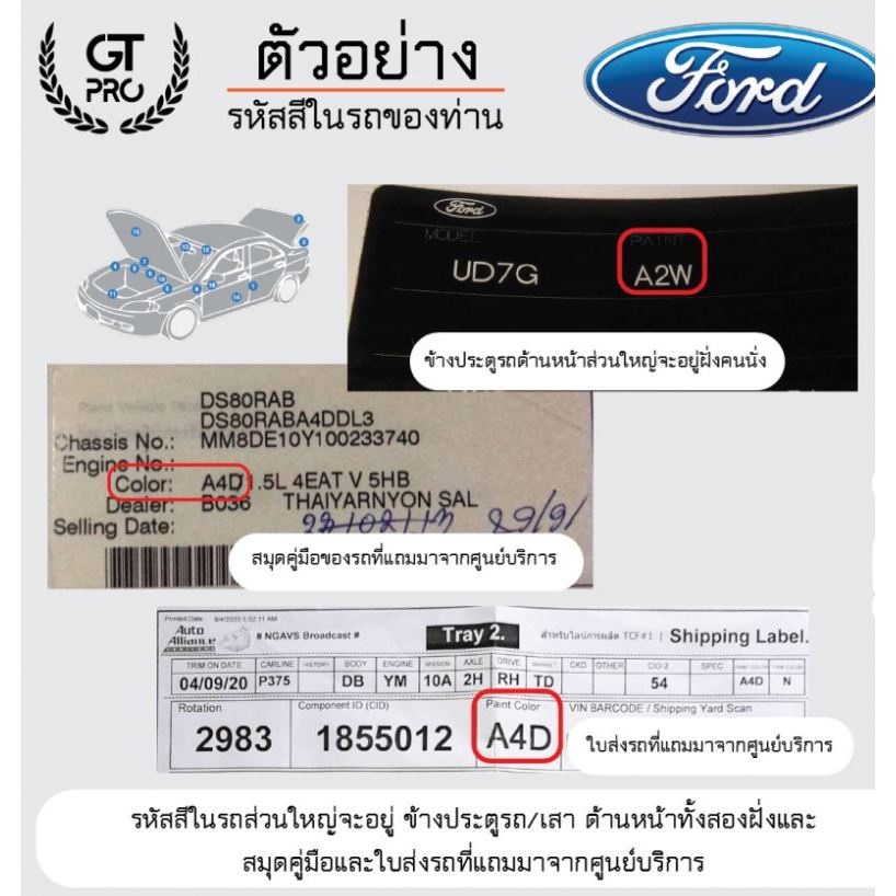 ชุดแต่งรอบคัน ทรงห้าง Ford fiesta 2010 2011 2012 2013 2014 รุ่น5ประตู - รูปที่ 5