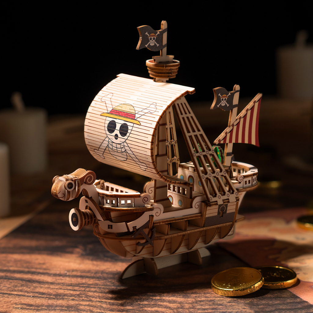 โมเดลเรือวันพีช Going Marry Wa-Gu-Mi ลิขสิทธิ์แท้ สินค้าทำจากไม้