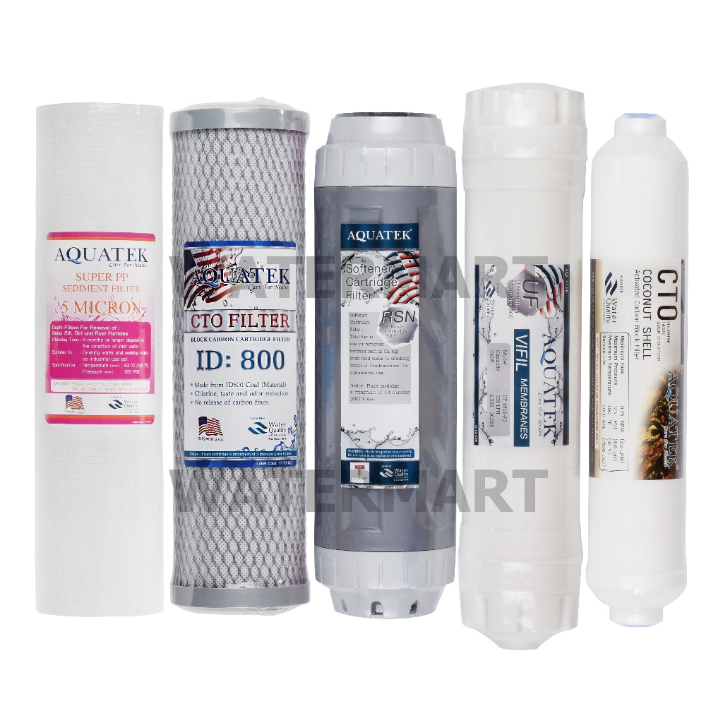 AQUATEK SILVER ชุดไส้กรองน้ำ UF Standard Set ขนาด 10 นิ้ว