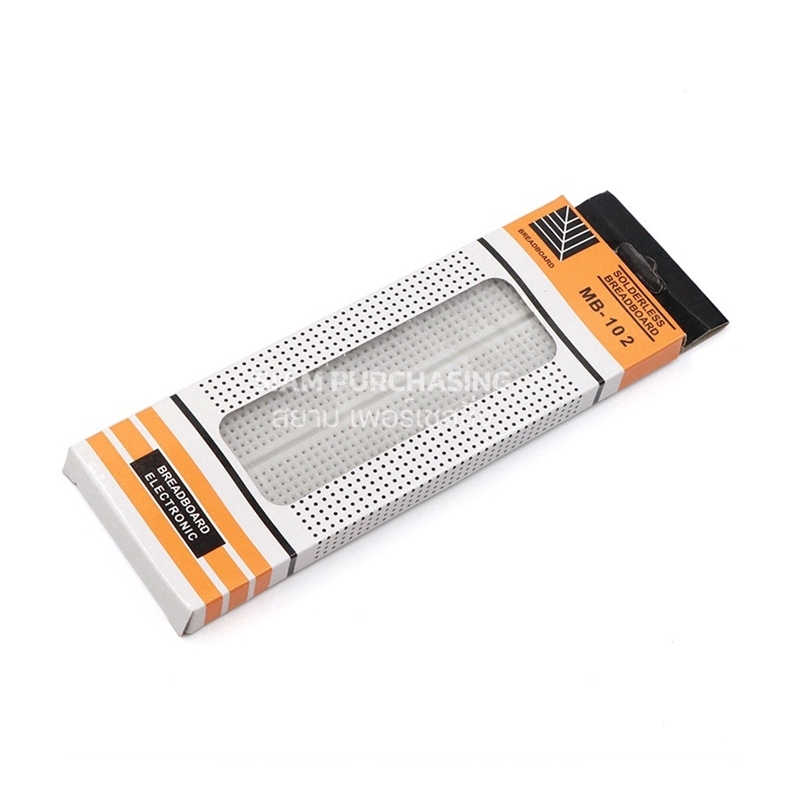 MB-102 830ช่อง บอร์ดทดลอง Breadboard สำหรับทดลองต่อวงจรอิเล็กทรอนิกส์ สำหรับงานต้นแบบ (สินค้าในไทย ส