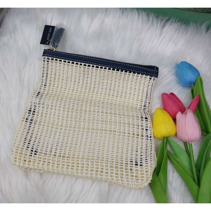กระเป๋าสำหรับใส่เครื่องสำอาง ยี่ห้อ estee ขนาด 20x20x6CM กระเป๋าสาน