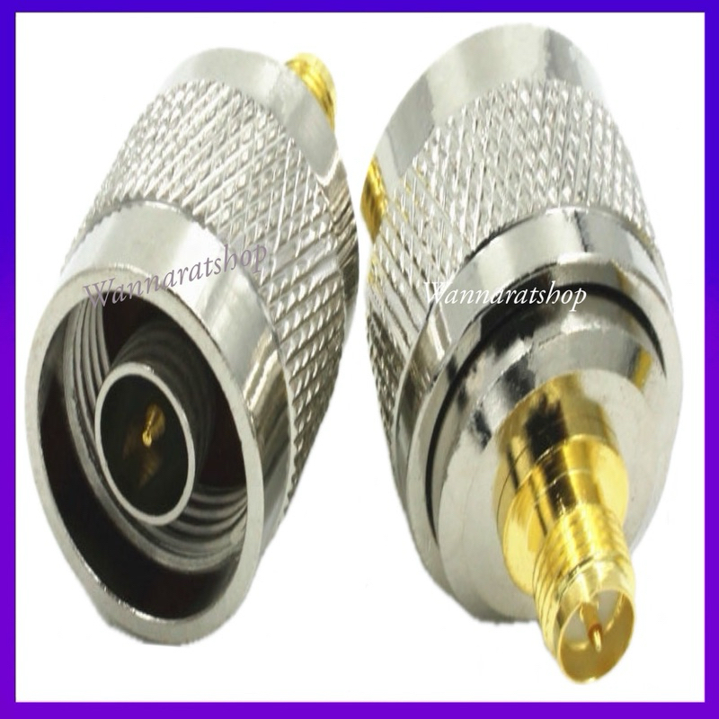 อะแดปเตอร์เชื่อมต่อ N Male Plug to RP-SMA Female Plug RF Coaxial 1 ชิ้น