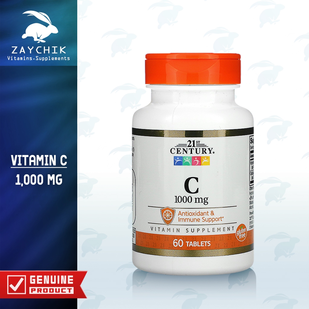 [พร้อมส่ง] 21st Century Vitamin C 1,000 mg วิตามิน C 1,000 มิลลิกรัม [ZAYCHIK]