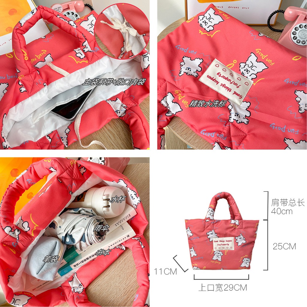 พร้อมส่งจากไทย 184 กระเป๋าถือ ถือไปคาเฟ่ ไปทะเล ไปออฟฟิศ