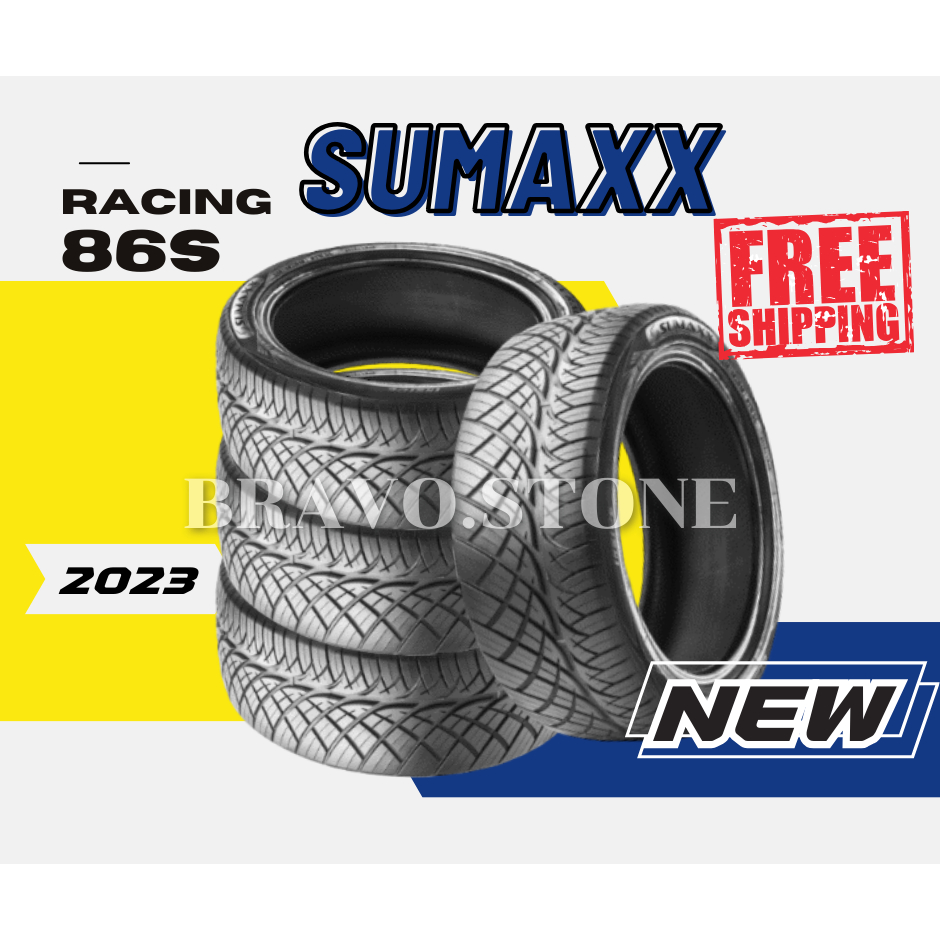 ส่งฟรี SUMAXX รุ่น MAX-RACING 86S 245/45R18 255/55R18 275/40R18  ยางใหม่ปี 2024🔥(ราคาต่อ 4 เส้น) แถมฟรีจุ๊บลมยาง✨✅✅