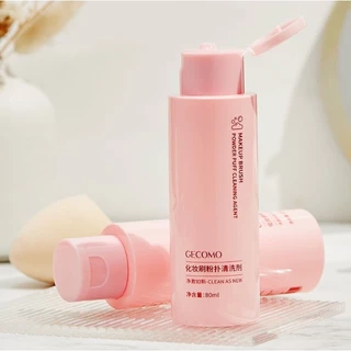 E148 GECOMO น้ำยาล้างแปรงแต่งหน้า ฟองน้ำ ล้างพัฟ ขจัดคราบเครื่องสำอาง ขนาด 80ml