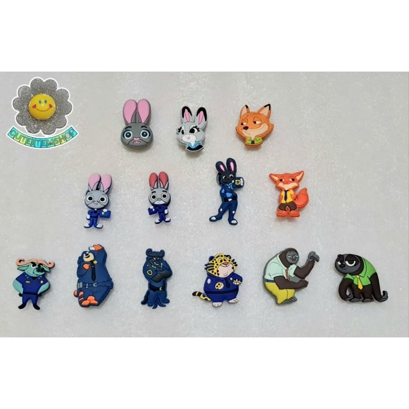 Shoes Charm Zootopia👟ตุ๊กตาติดรองเท้า พร้อมส่ง ✨สั่ง 5 แถม 1✨ตัวแถมทางร้านสุ่มให้นะคะ