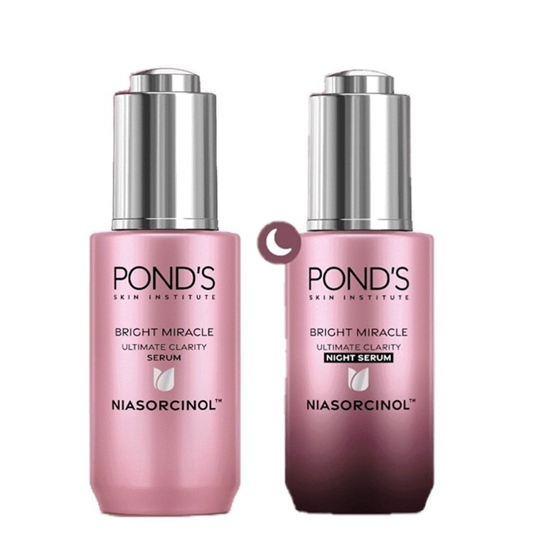 PONDS Bright Miracle Serum (Day Serum30g. + Night Serum30g.) พอนด์ส ไบรท์ มิราเคิล เซรั่ม (เดย์ เซรั