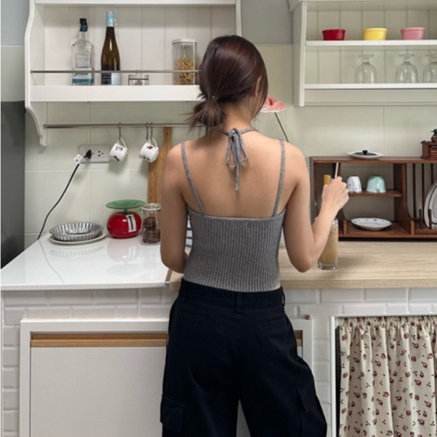 MELT.INMOMENTS TOAST Top เสื้อไหมพรมผูกคอ (ซื้อผ่าน Shopee Video ลด 30%) - รูปที่ 7