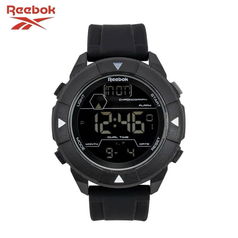 นาฬิกาชาย Reebok watch  ✔️หน้าปัดสีดำ 50 มม. สายสีดำ  ประกันศูนย์ 1 ปี