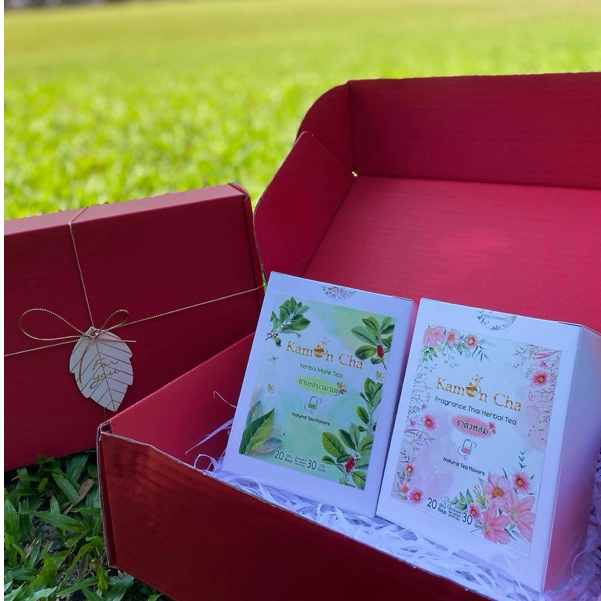 เซตของขวัญ ชาตัวหอม (Fragrance Thai Herbal Tea) และชาเยอบามาเต (Yerba Mate Tea)