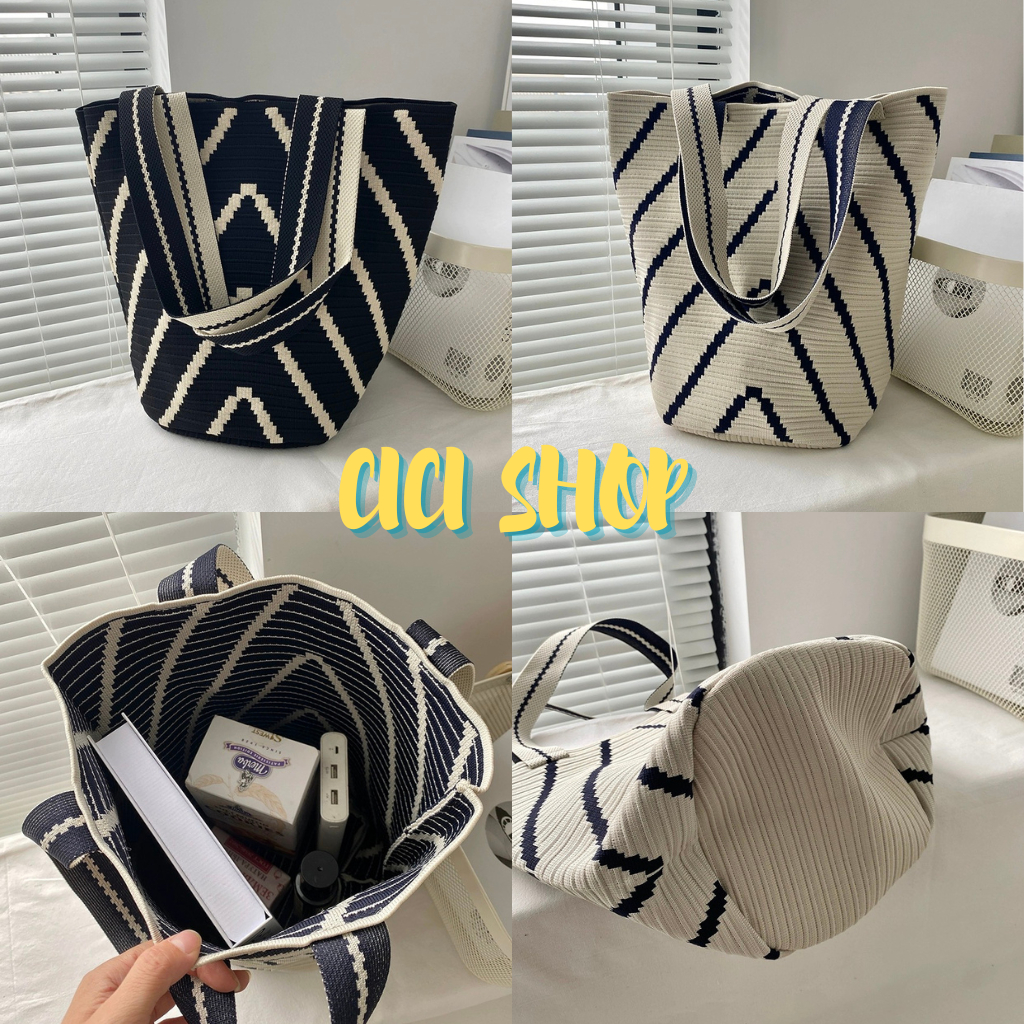 Cicishop(293) กระเป๋าสะพายผ้าไหมพรม จุของได้เยอะ ใช้งานสะดวกสบายพกพาได้ ควรต้องมีห้ามพลาด